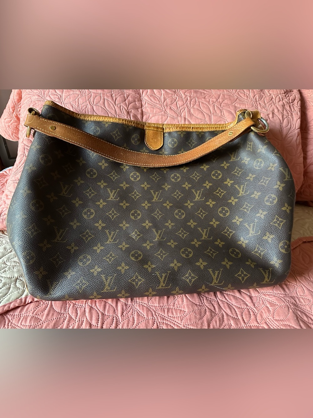 Louis Vuitton Delightful Monogram Canvas Shoulder Bag - Brown and Tan